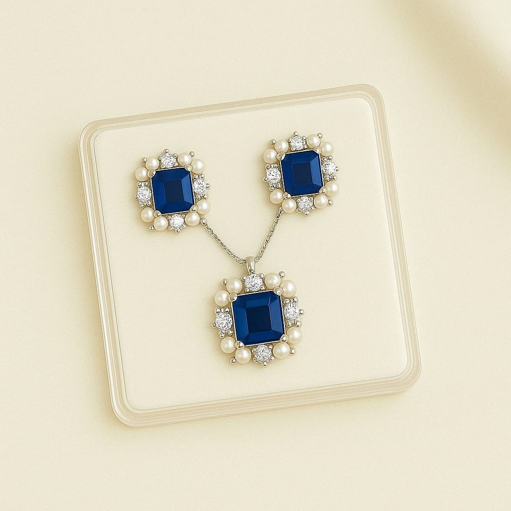 Royal Blue Pearl Set