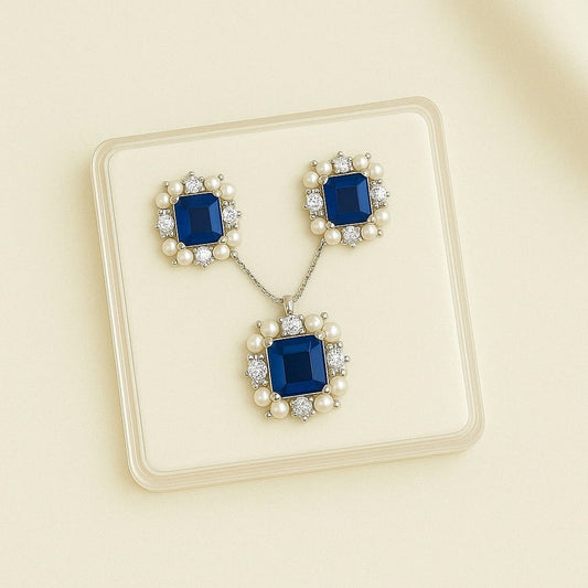 Royal Blue Pearl Set