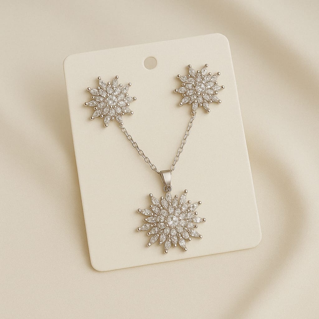 Silver Spark Sunburst Set