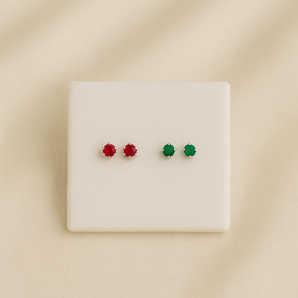 Silver Stone Tops (2 Pairs)