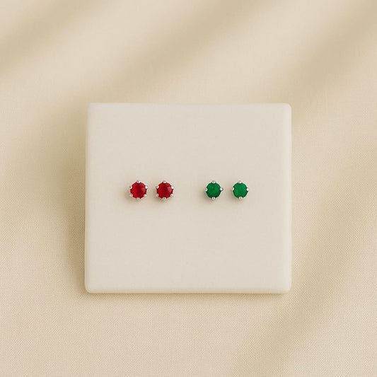 Silver Stone Tops (2 Pairs)